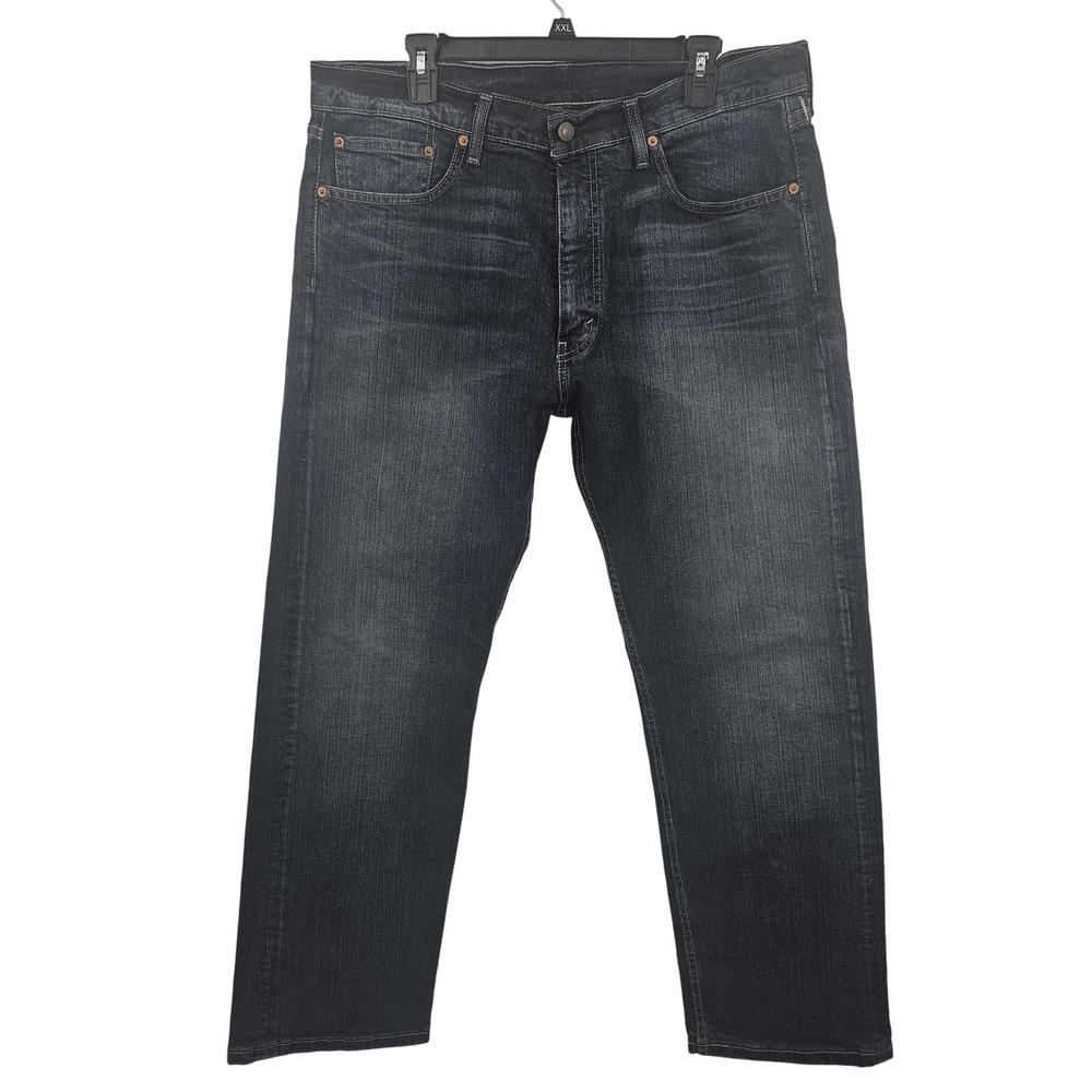 Levi's 505 Jeans Mens 36x30 Blue Dark Wash Straight Leg Normcore Preppy‎ Cowboy